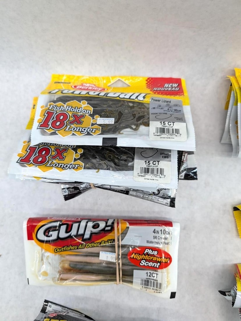 (21+/-) Packages of Berkley Rubber Bait - 4