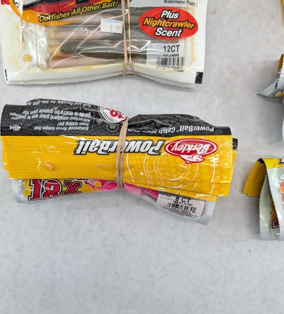 (21+/-) Packages of Berkley Rubber Bait - 5