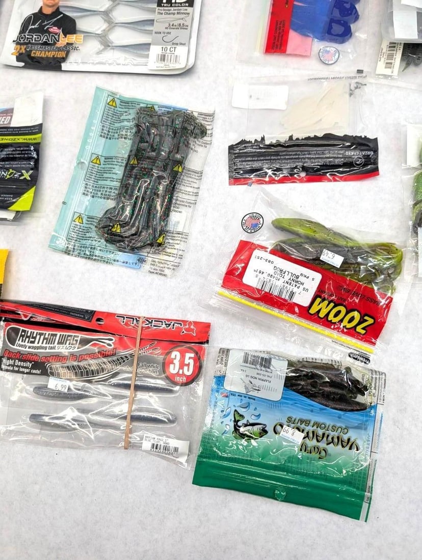 (64+/-) Packages of Asst. Rubber Bait - 3