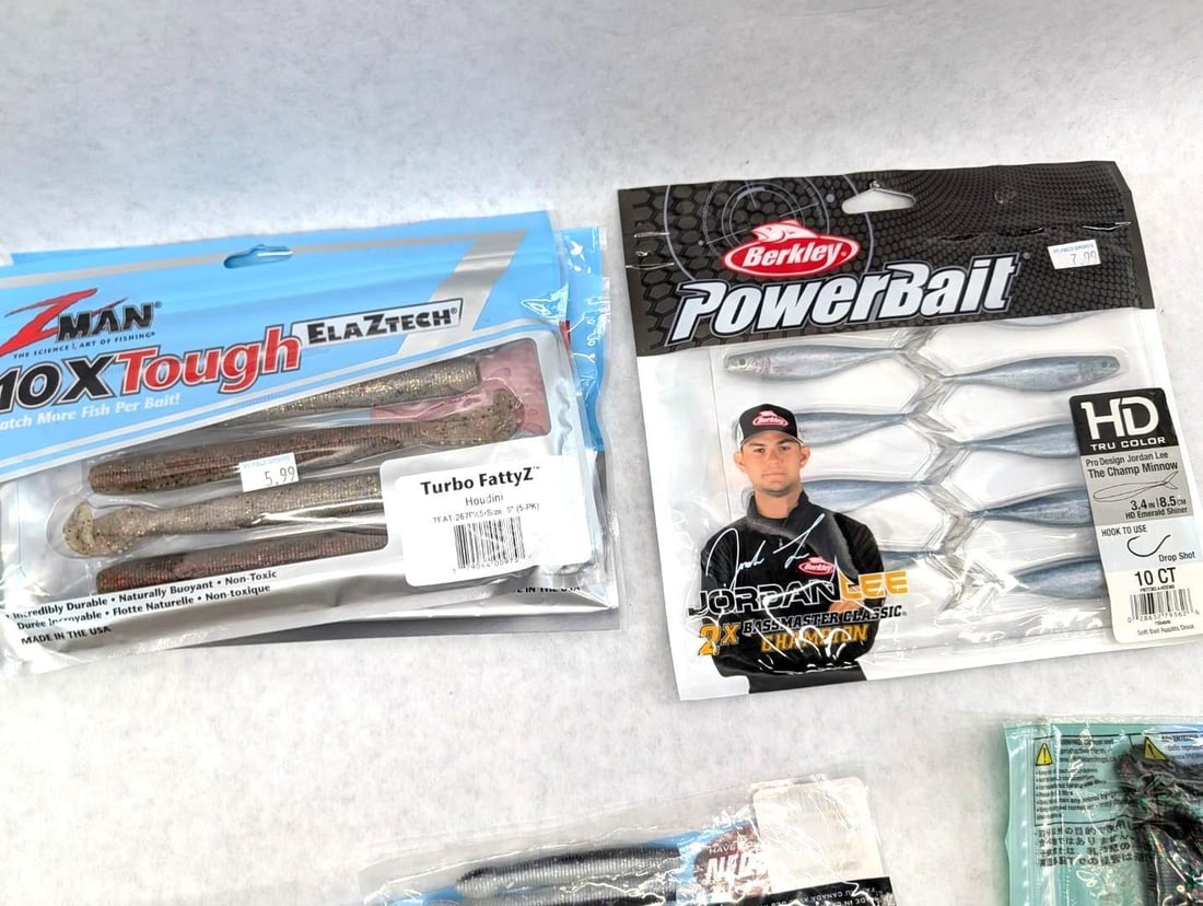 (64+/-) Packages of Asst. Rubber Bait - 4