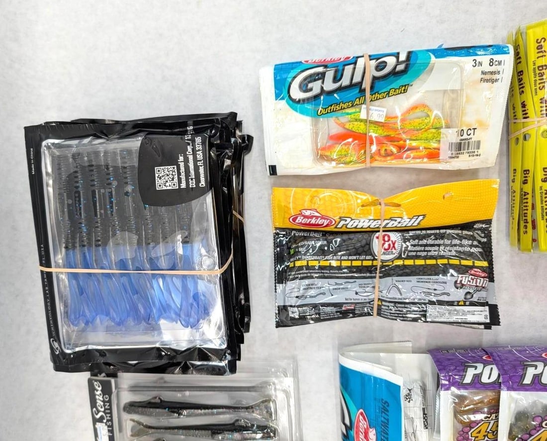 (45+/-) Packages of Asst. Rubber Bait - 3