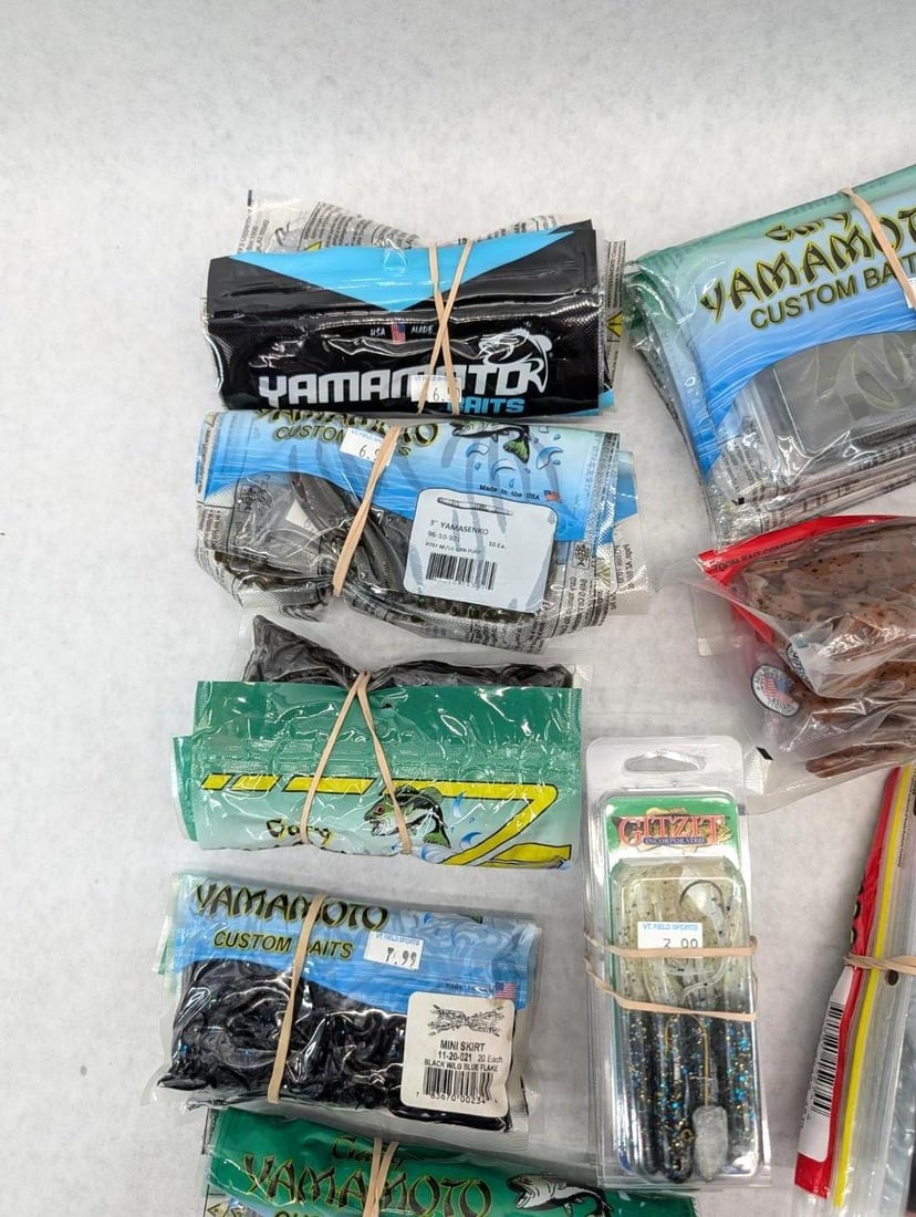 (52+/-) Packages of Asst. Rubber Bait - 5