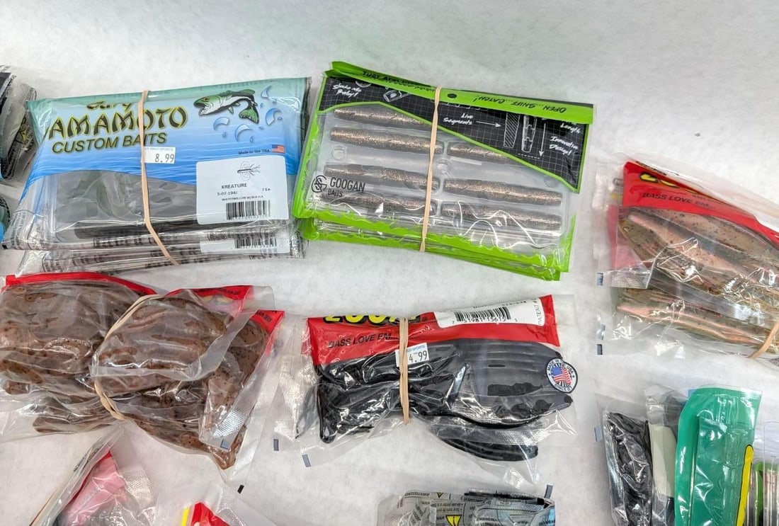 (52+/-) Packages of Asst. Rubber Bait - 6