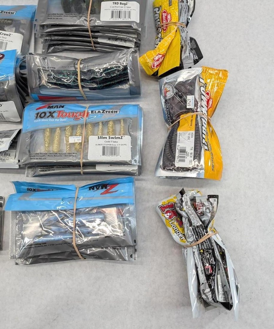 (70+/-) Packages of Asst. Rubber Bait - 2