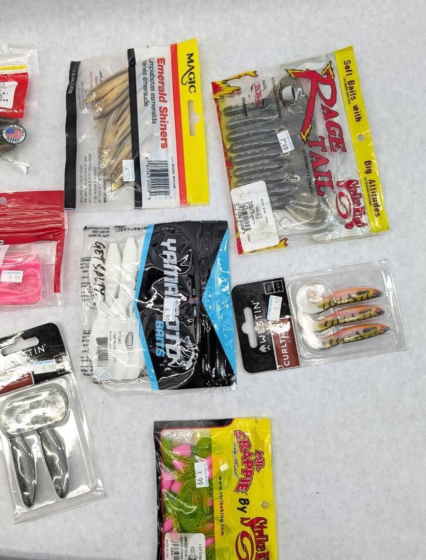 (25+/-) Packages of Asst. Rubber Bait - 3