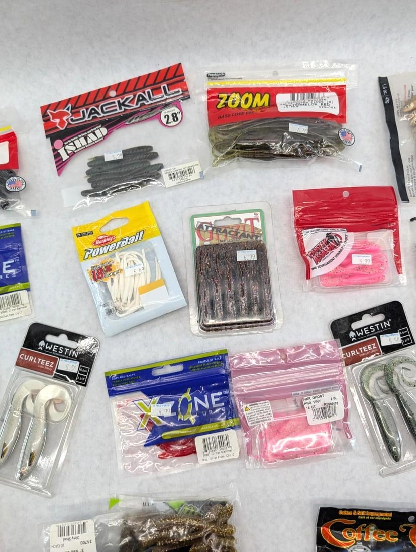 (25+/-) Packages of Asst. Rubber Bait - 4