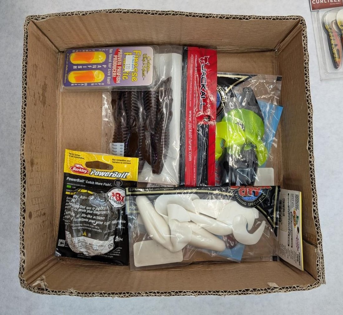 (25+/-) Packages of Asst. Rubber Bait - 8