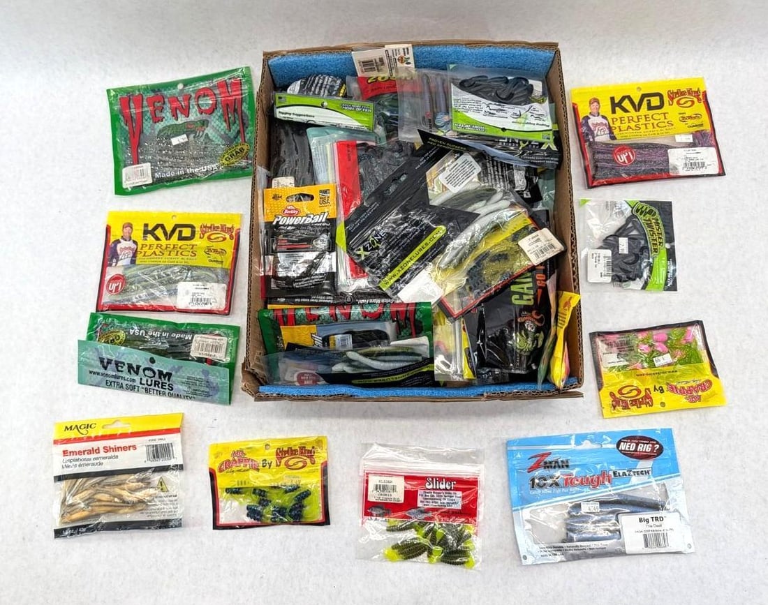 (48+/-) Packages of Asst. Rubber Bait - 2