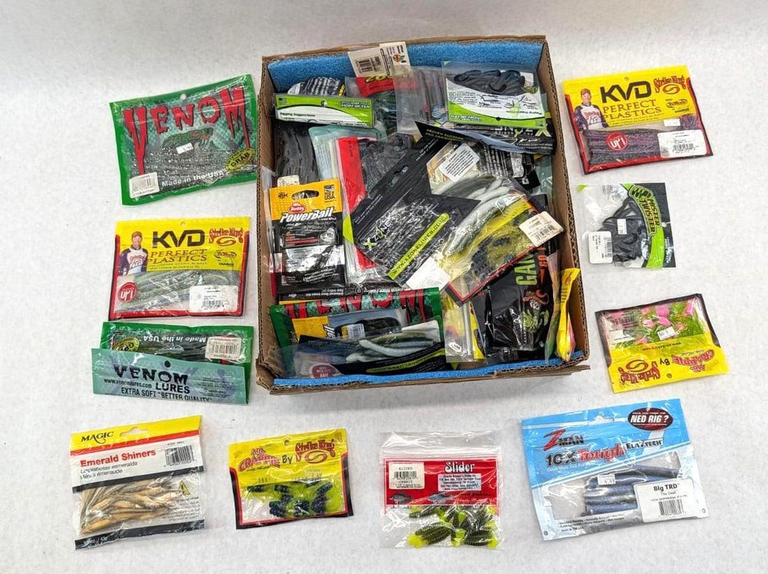 (48+/-) Packages of Asst. Rubber Bait - 4