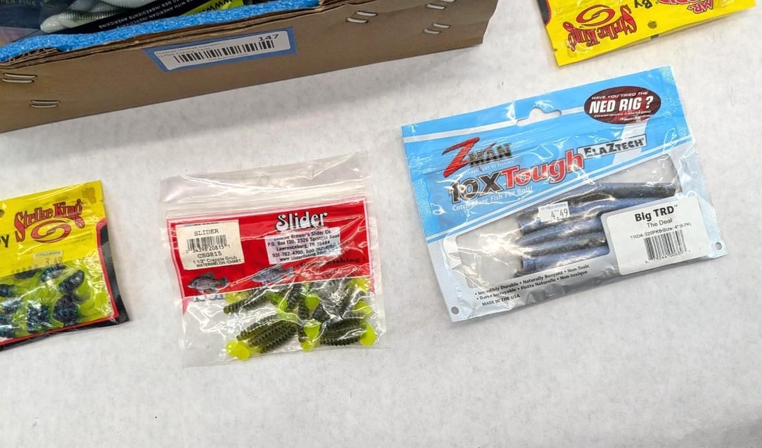 (48+/-) Packages of Asst. Rubber Bait - 6