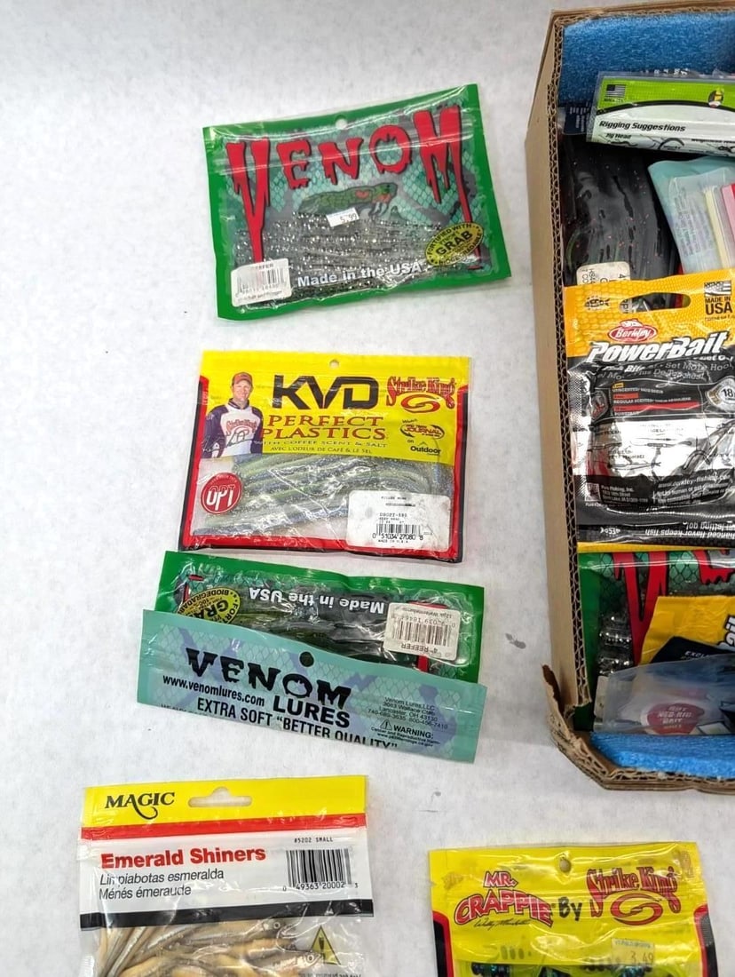 (48+/-) Packages of Asst. Rubber Bait - 8