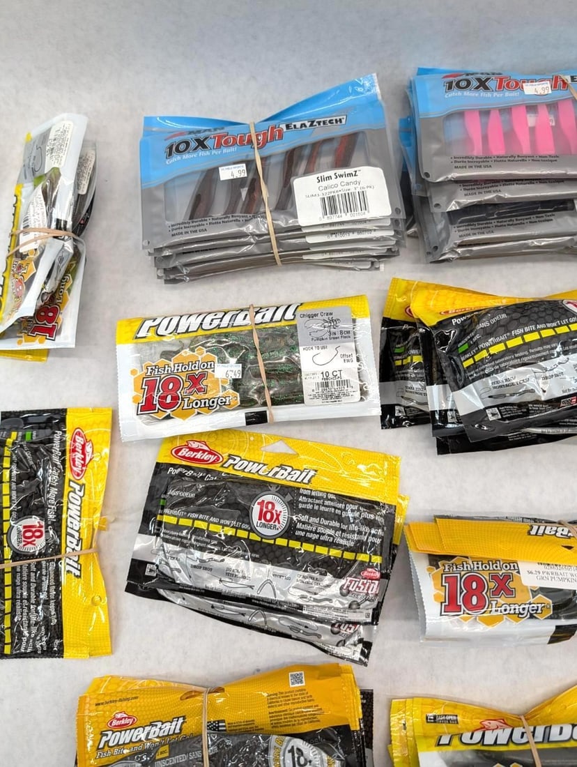 (67+/-) Packages of Asst. Rubber Bait - 3