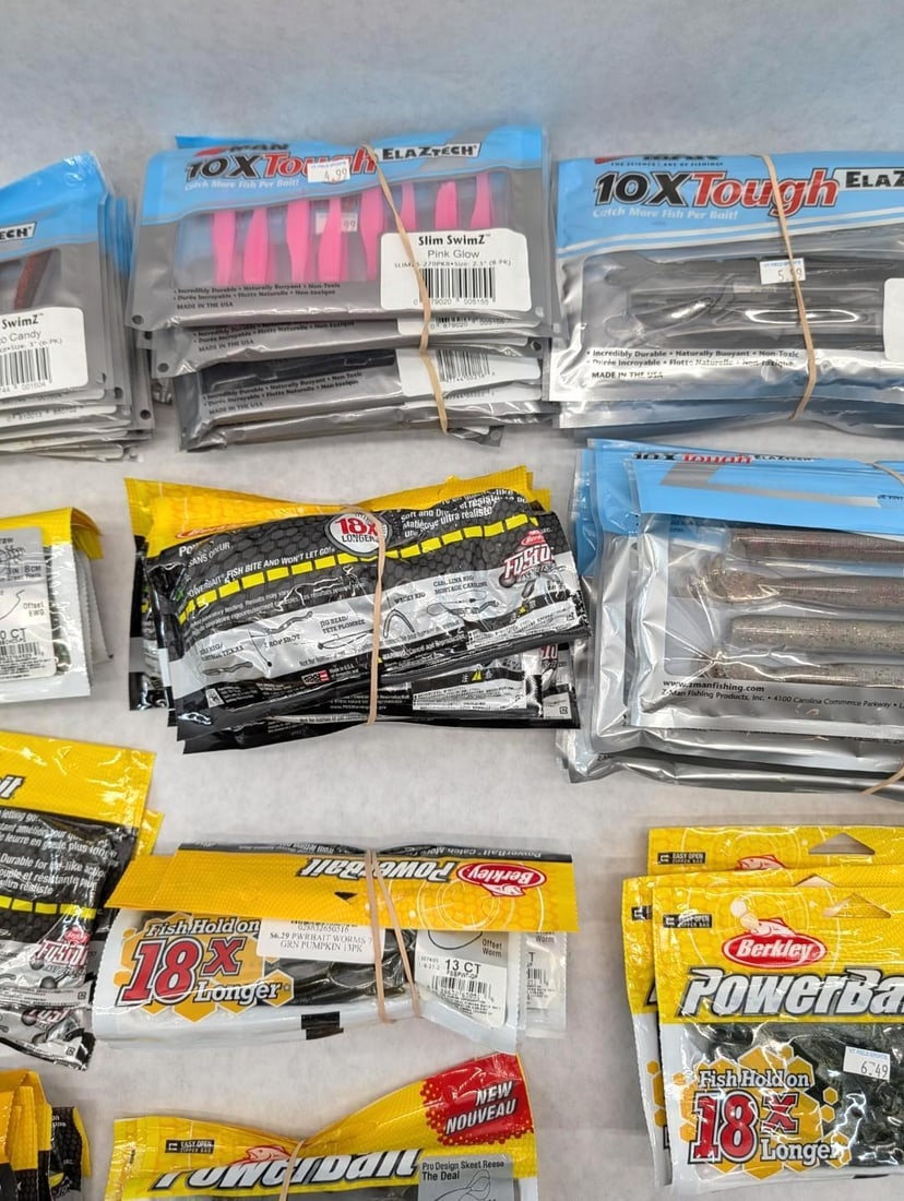 (67+/-) Packages of Asst. Rubber Bait - 4