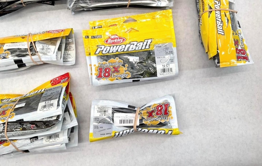 (67+/-) Packages of Asst. Rubber Bait - 6