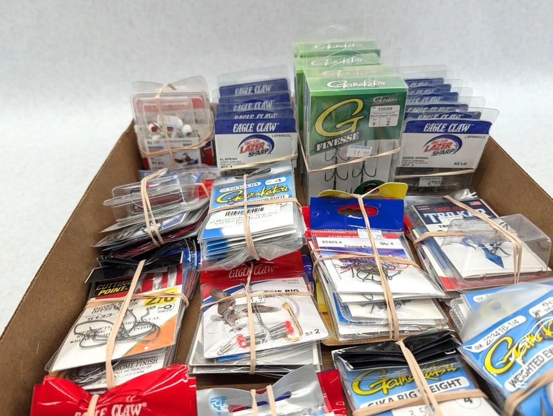 (110+/-) Packages of Asst. Fish Hooks, Springs, & Jigs - 2