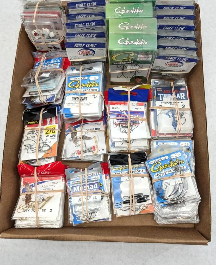 (110+/-) Packages of Asst. Fish Hooks, Springs, & Jigs - 3