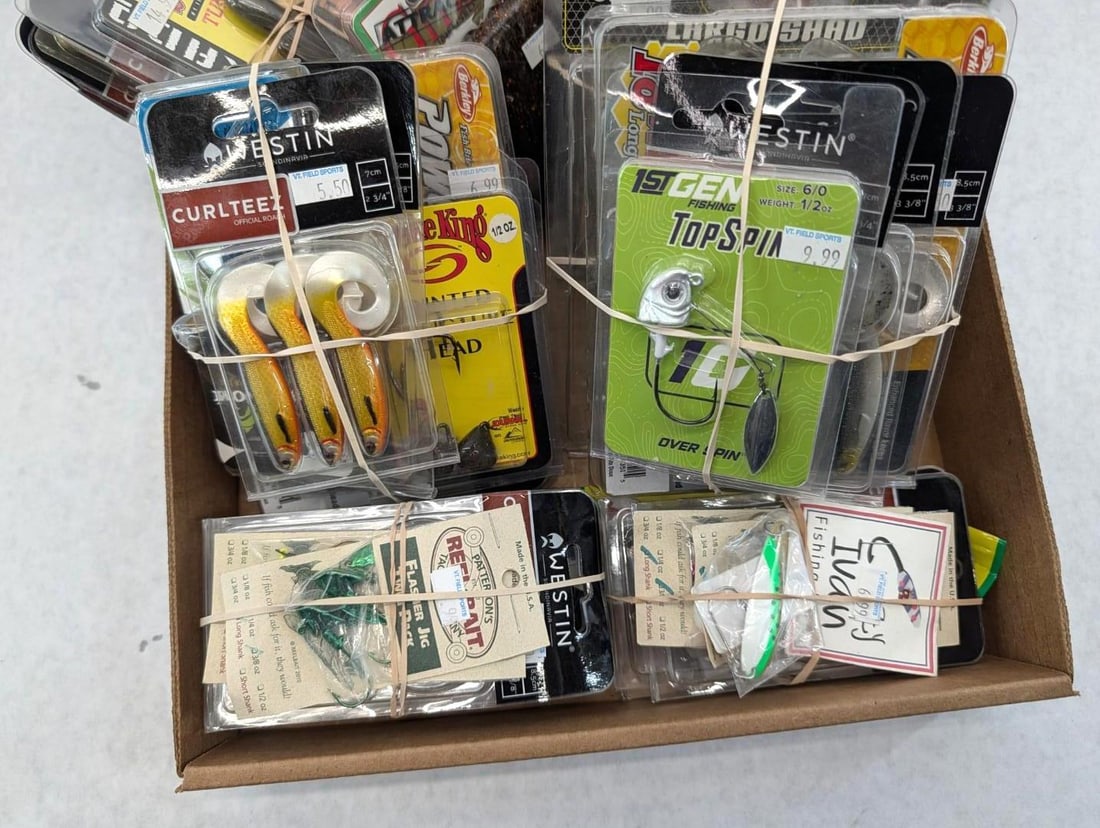 (50+/-) Packages of Asst. Jigs, Lures & Parts - 4