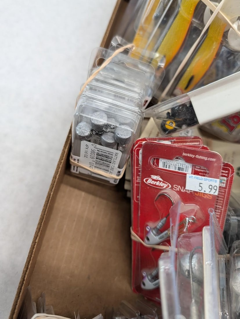 (90+/-) Packages of Asst. Jigs, Lures & Parts - 10