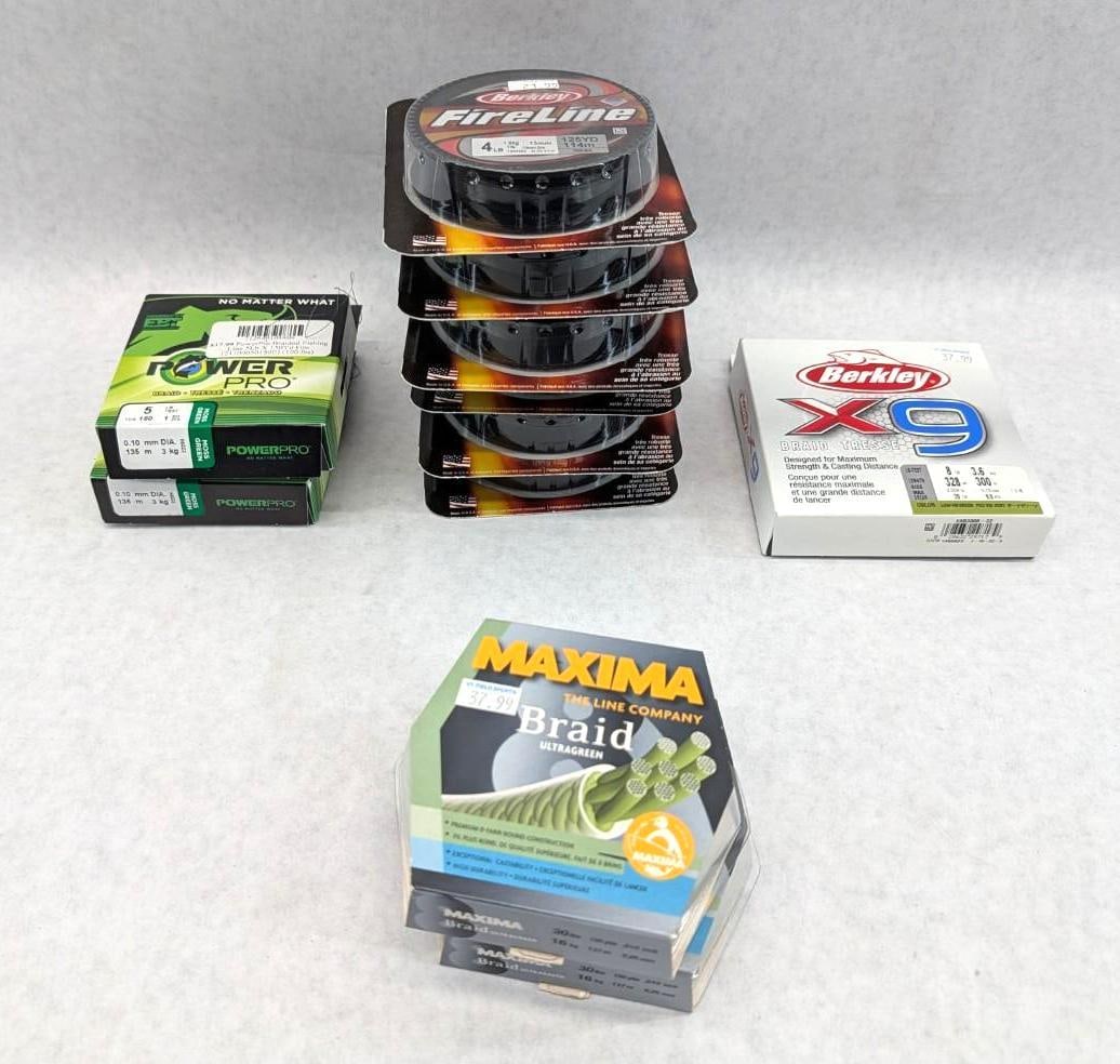 (10) Spools of Braided Fishing Line - 2