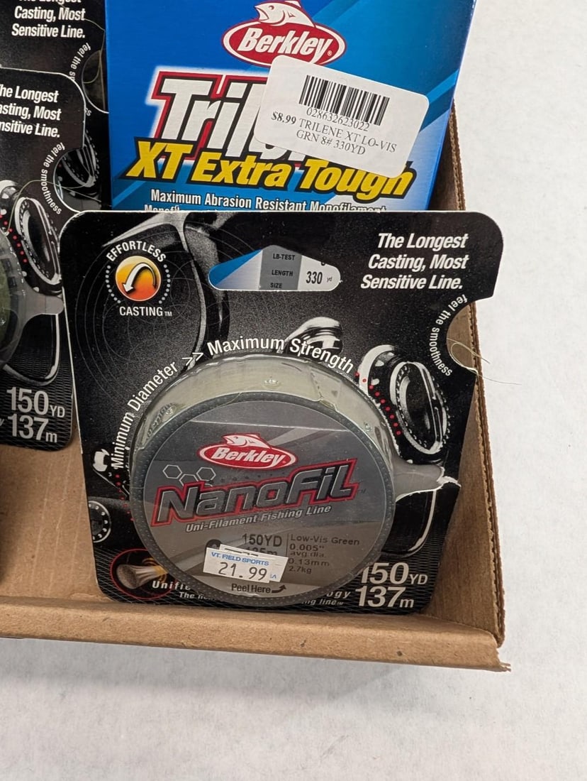 (20+/-) Spools of Berkley Fishing Line - 6
