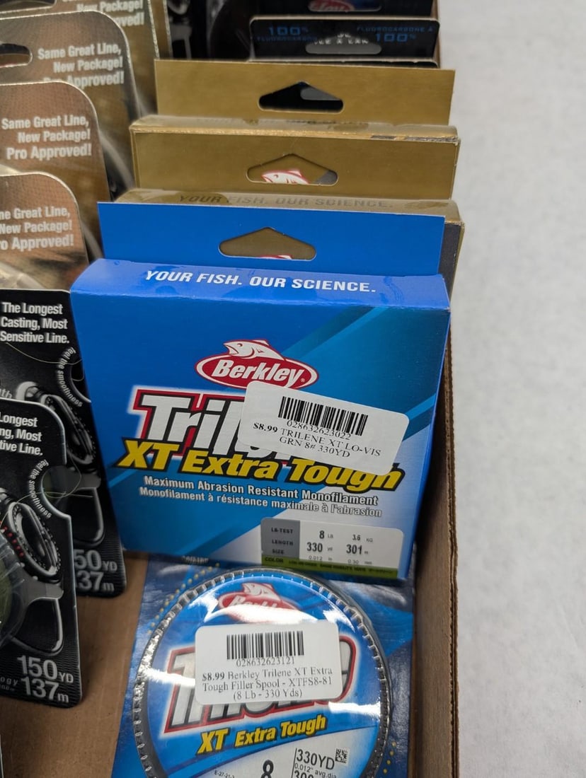 (20+/-) Spools of Berkley Fishing Line - 8