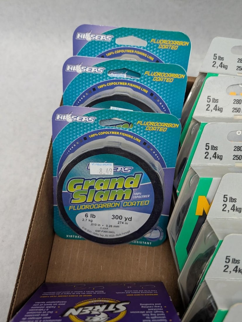 (18+/-) Asst. Spools of Fishing Line & Leader line - 4