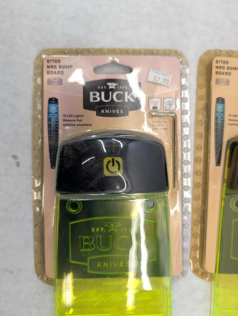 (2) Buck Knives NRG Illuminated Bump Boards - 2