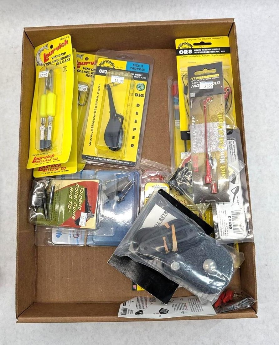 Downrigger Lot: includes releases, pullets, trolling boards, floats, etc