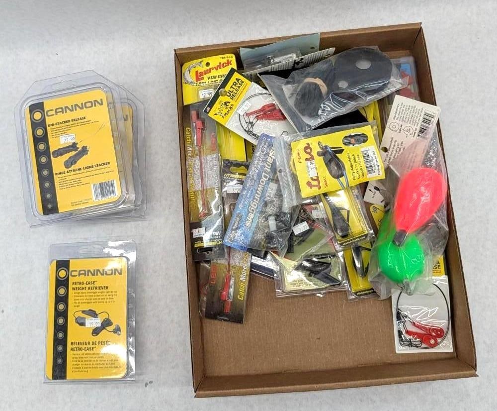 Downrigger Lot: includes releases, pullets, trolling boards, floats, etc