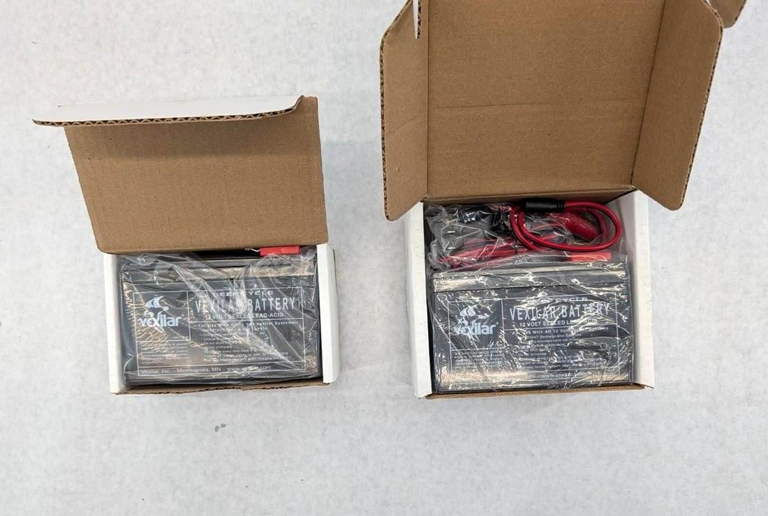 (2) Vexilar 12V 9Amp Sportsman's Battery - 2