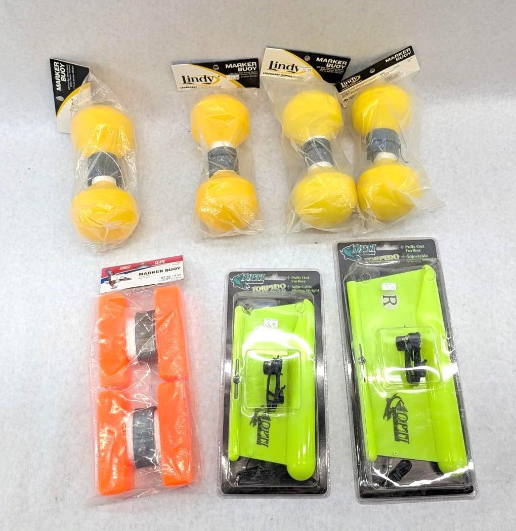 (4) Buoy Markers & (2) Planer Boards: NIB