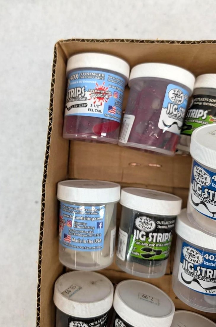 (14+/-) Packages of Fat Cow Jig Strips - 5