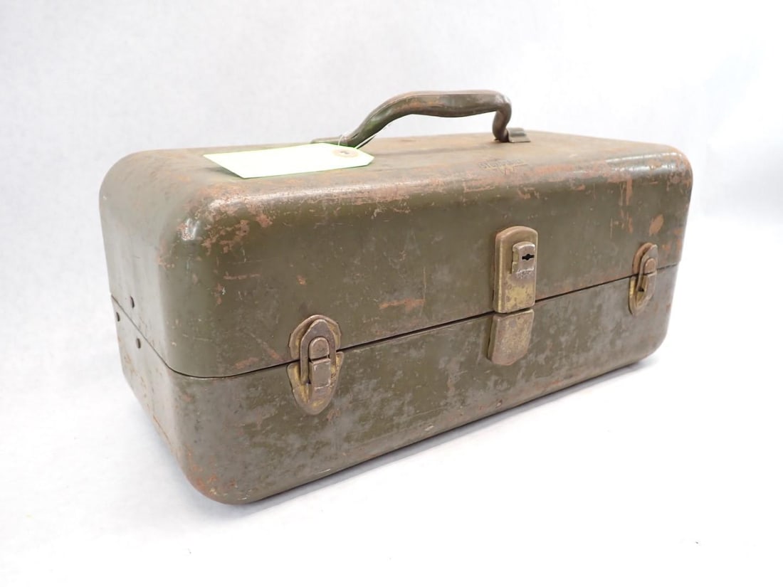 Vintage Fishing Tackle Box and Contents - 6