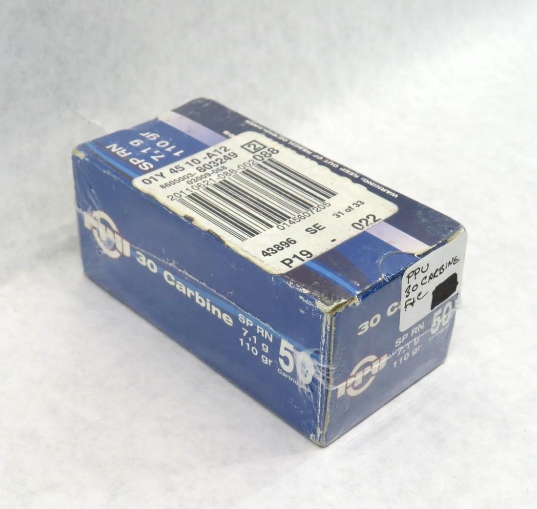 Box of PPU .30 Carbine - 2