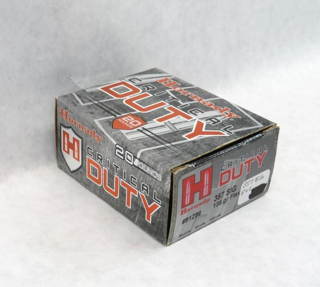 Box of Hornady .357 SIG Critical Duty - 2