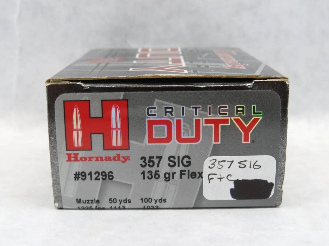 Box of Hornady .357 SIG Critical Duty - 4