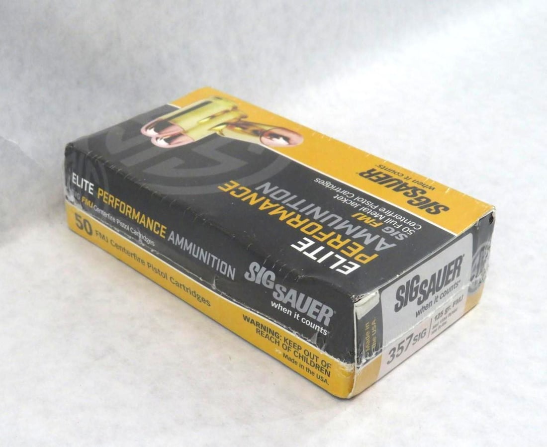Box of .357 SIG Elite Performance - 2
