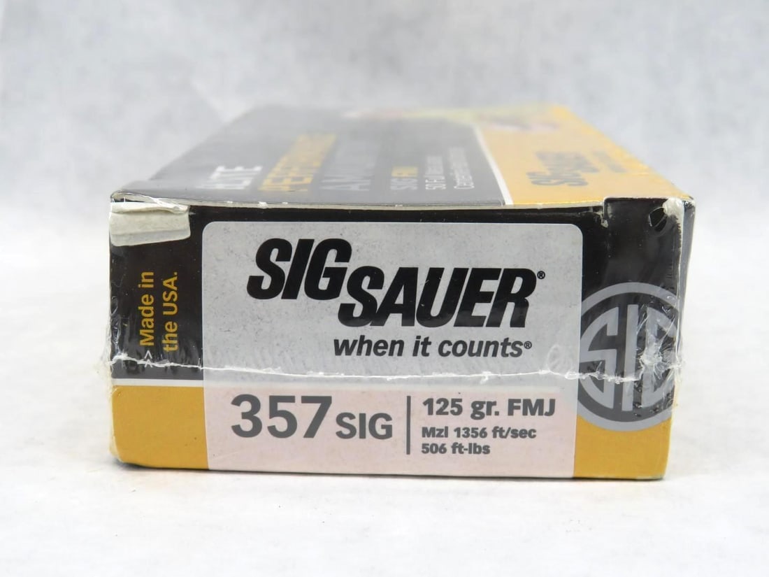 Box of .357 SIG Elite Performance - 4