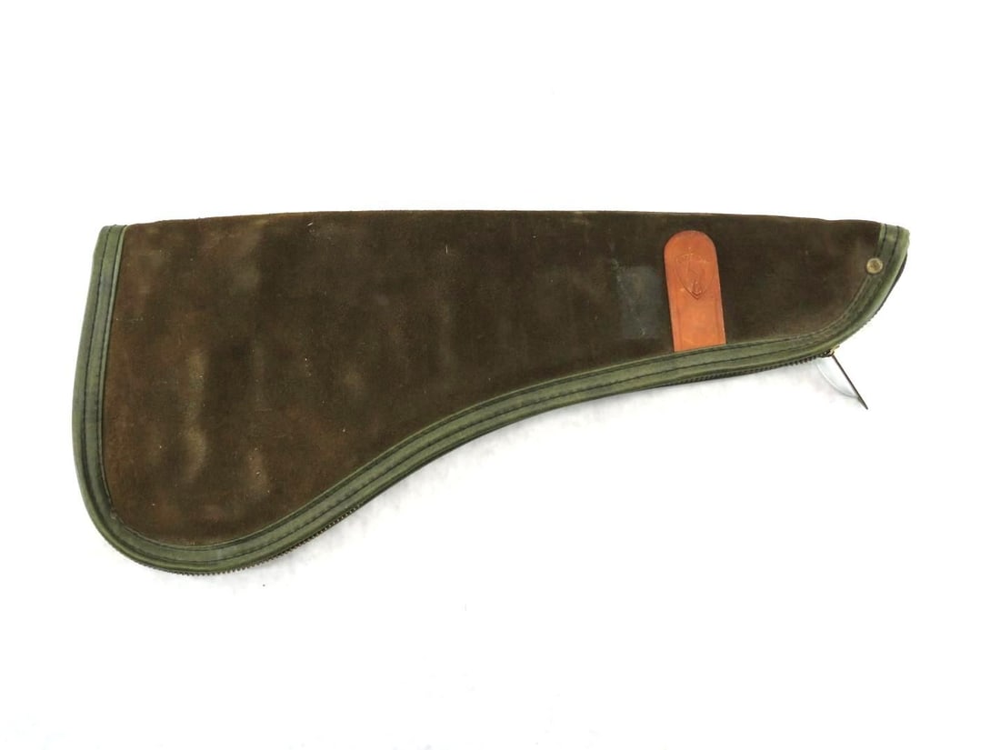 Vintage Safariland Leather Pistol Rug: 16.5" oal