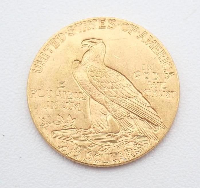 1929 U.S. Indian Head Gold Quarter Eagle - 2