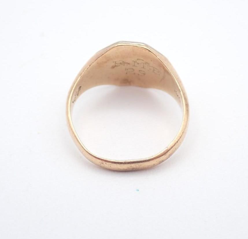 Victorian 10K Rose, Yellow and White Gold Ring - 3