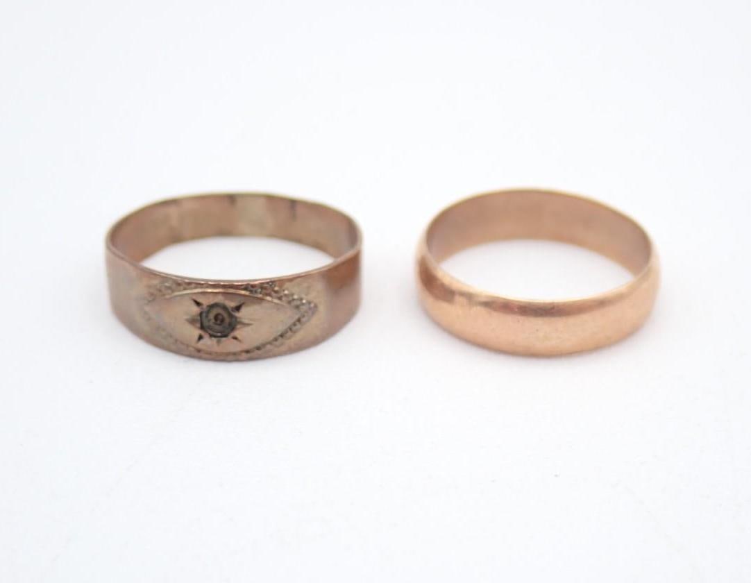 (2) 14K Gold Child's Rings - 2