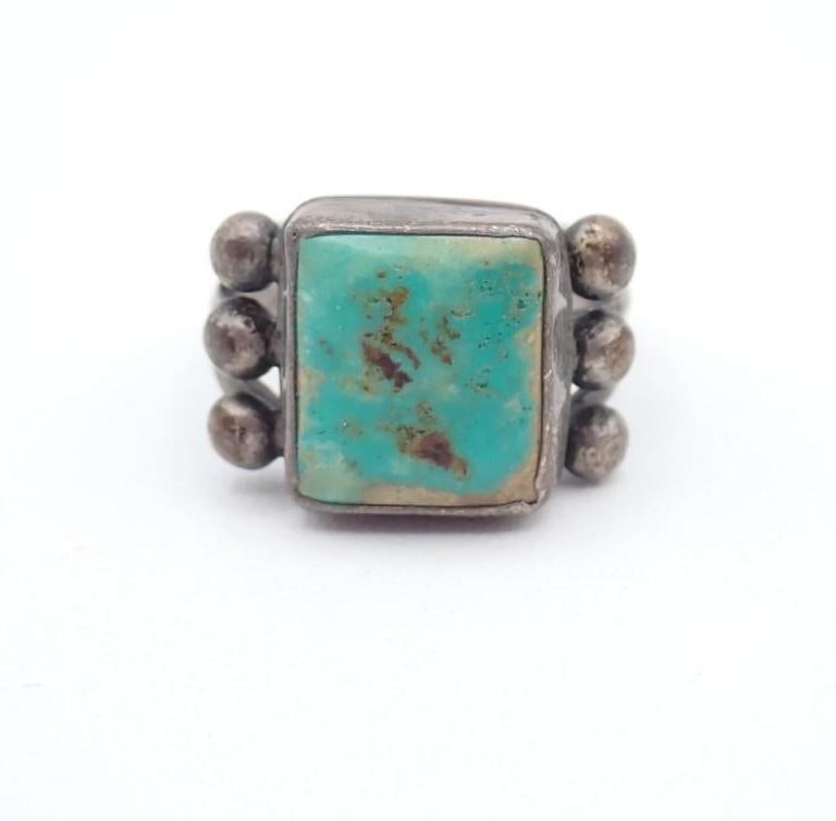 Sterling Silver and Turquoise Ring - 2
