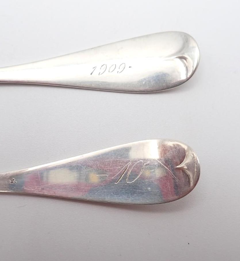 Set of (7) Durgin Sterling Silver Teaspoons - 3