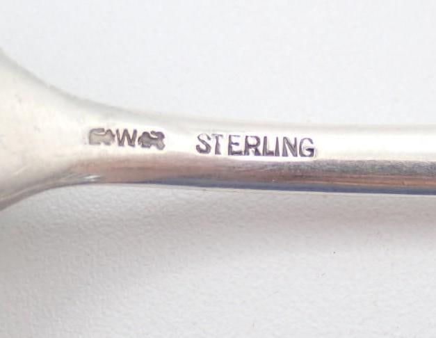 Set of (11) Wendell Mfg. Co. Sterling Silver Teaspoons - 4