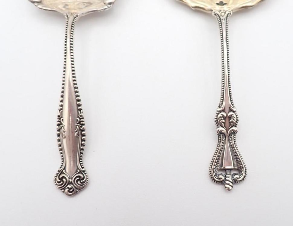 (2) Towle Pierced Sterling Silver Serving Spoons - 4