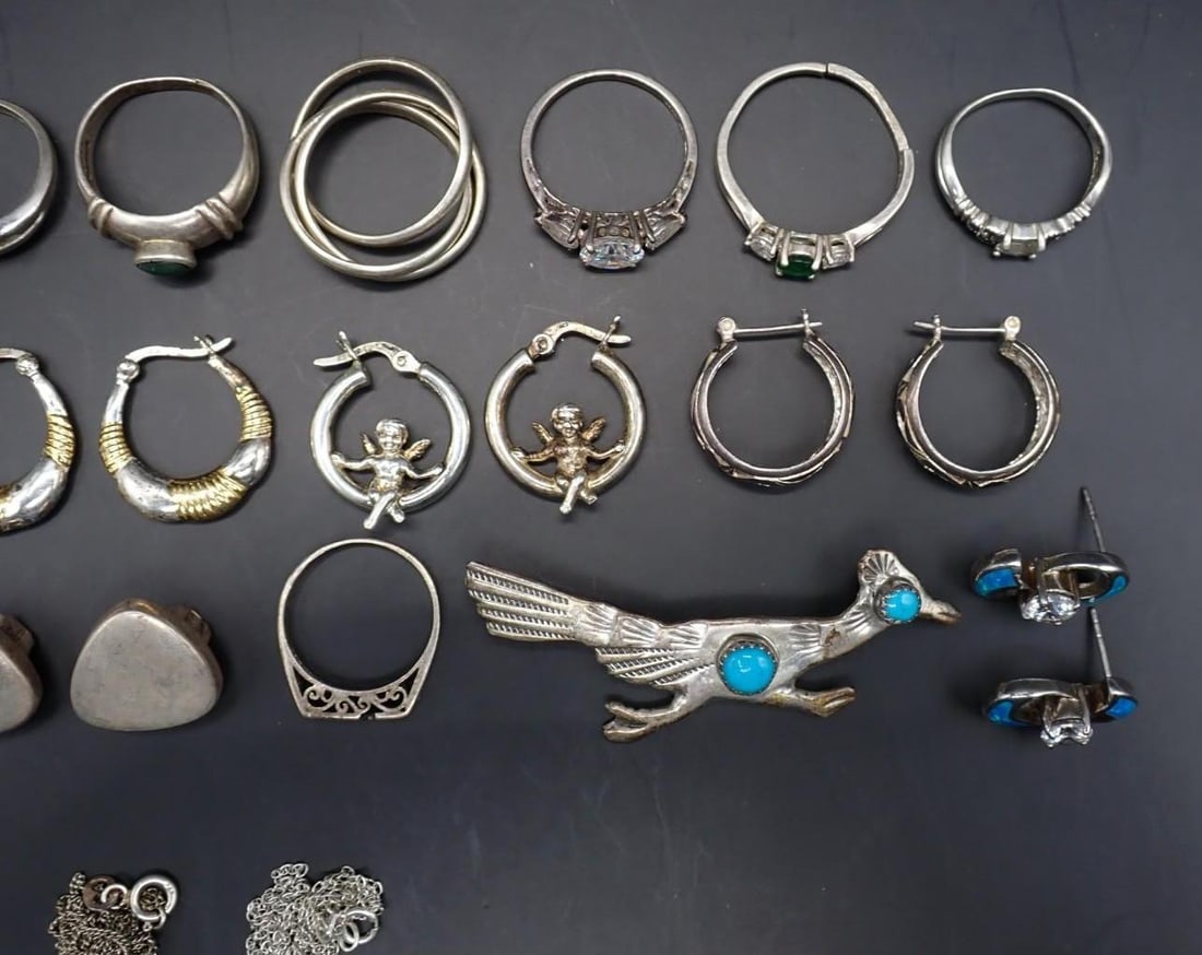 (25) Sterling Silver Jewelry Articles - 4