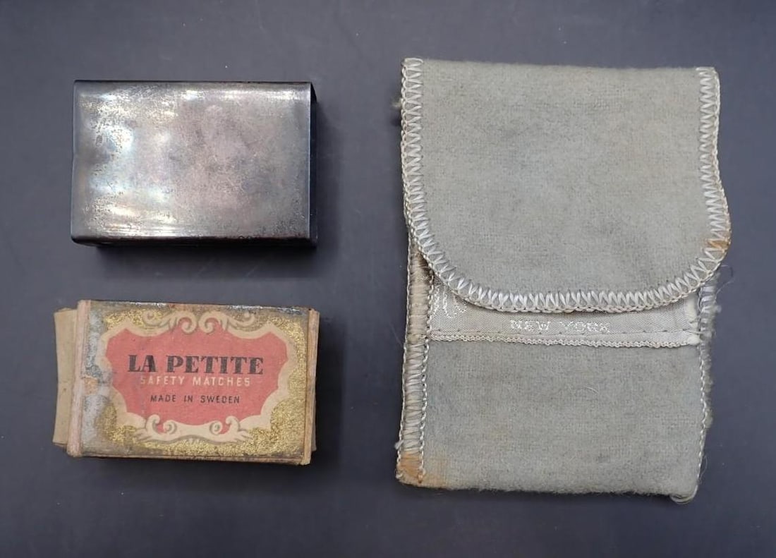 Sterling Silver Match Box Cover: Sterling Silver Match Box Cover