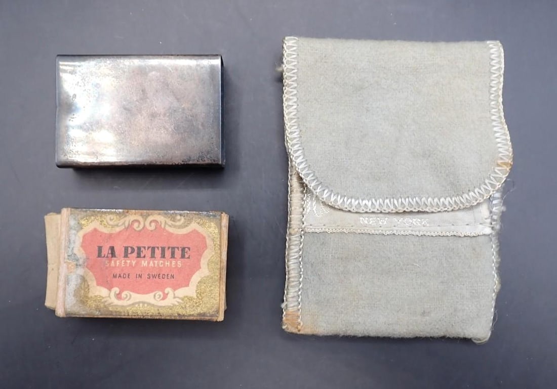 Sterling Silver Match Box Cover - 2