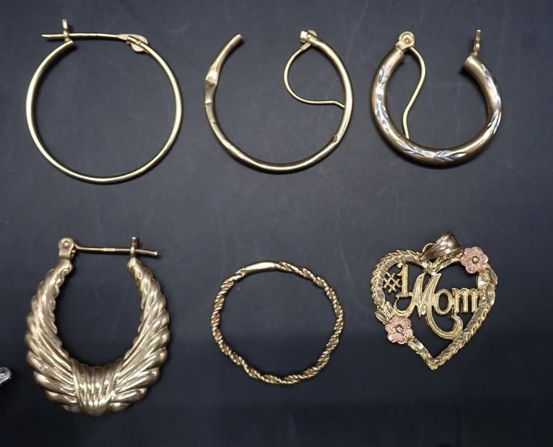 (16) 14K Yellow & White Gold Jewelry Articles - 5